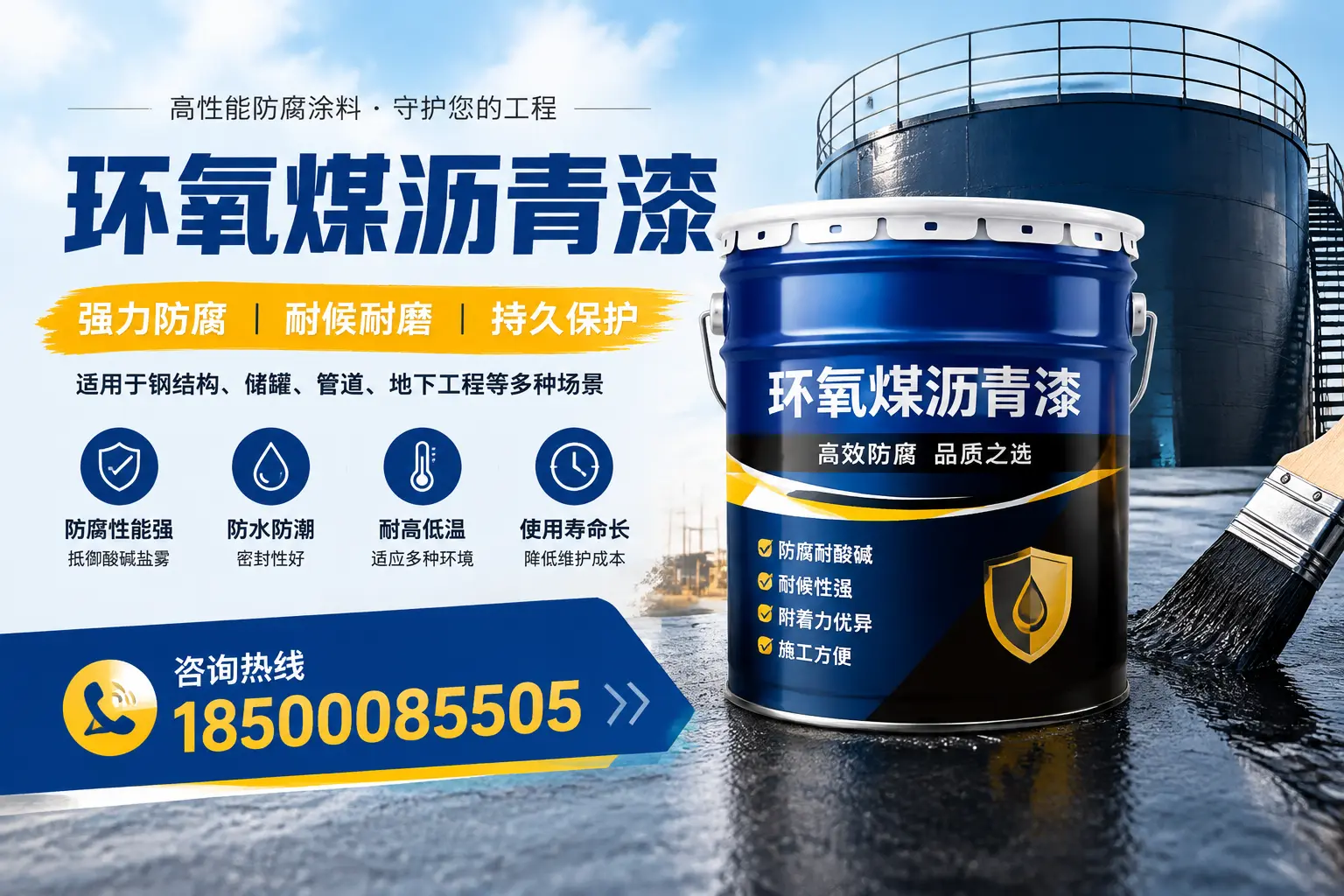 环氧煤沥青漆在工业中的应用，马鞍山企业的选择